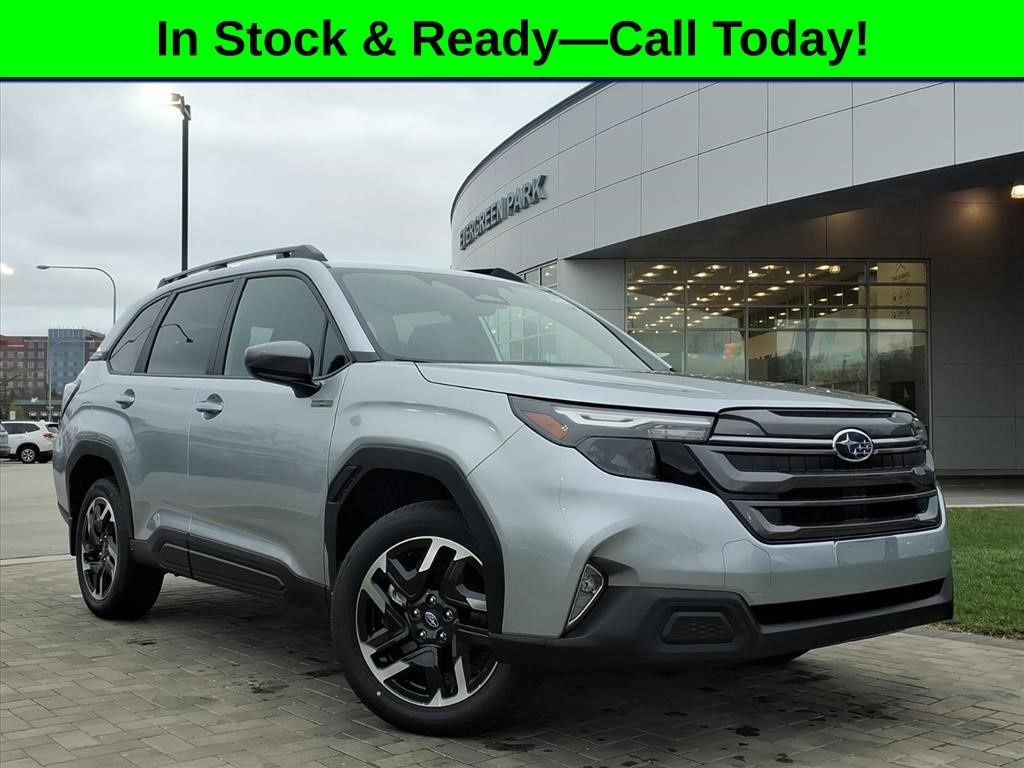 Ice Silver Metallic 2026 Subaru Forester Hybrid Premium AWD SUV / Crossover All-Wheel Drive Continuously Variable Transmission