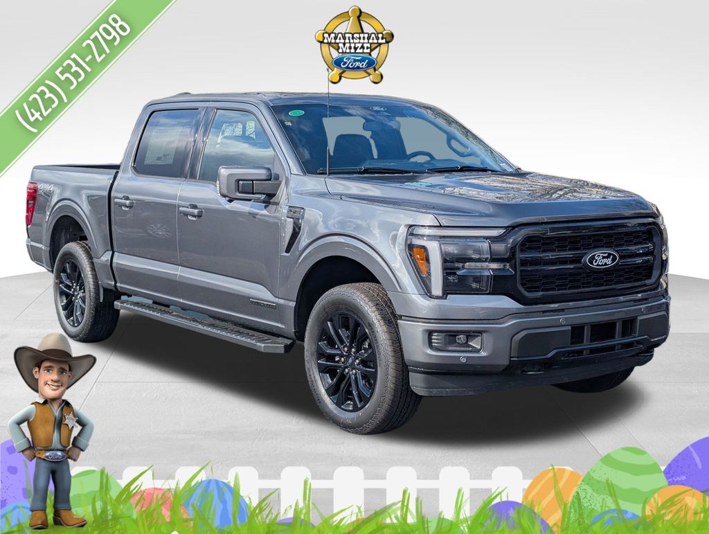Carbonized Gray Metallic 2025 Ford F-150 Lariat SuperCrew 4WD Pickup Truck Four-Wheel Drive Automatic