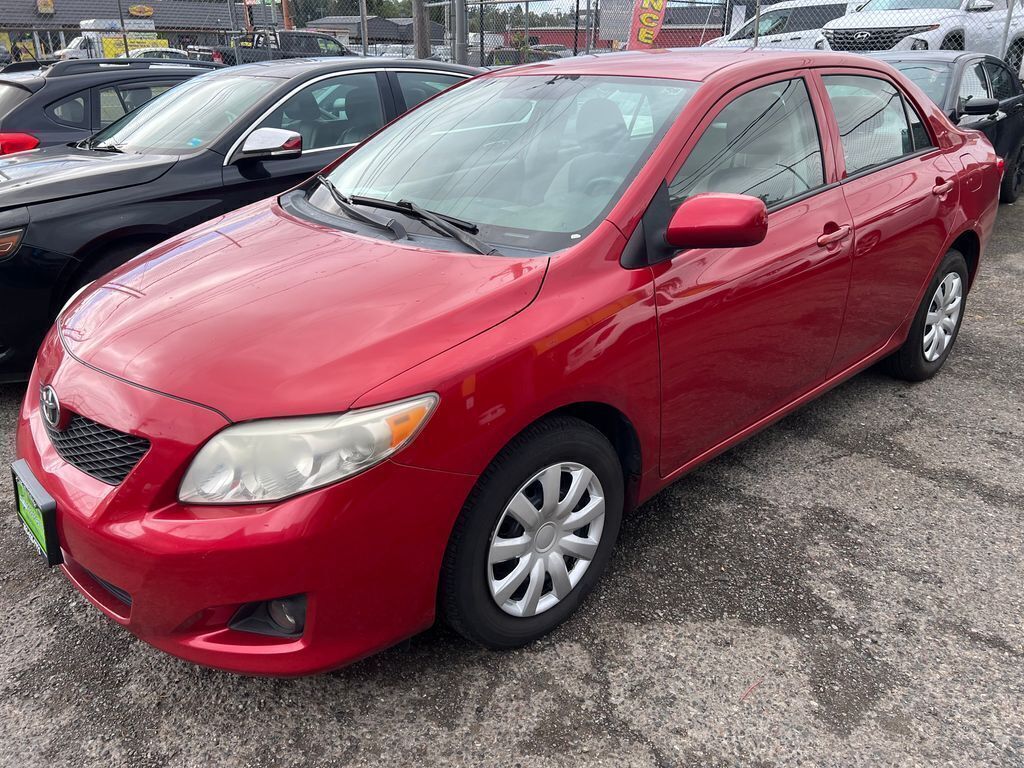 Red 2010 Toyota Corolla Sedan Front-Wheel Drive 4-Speed Automatic