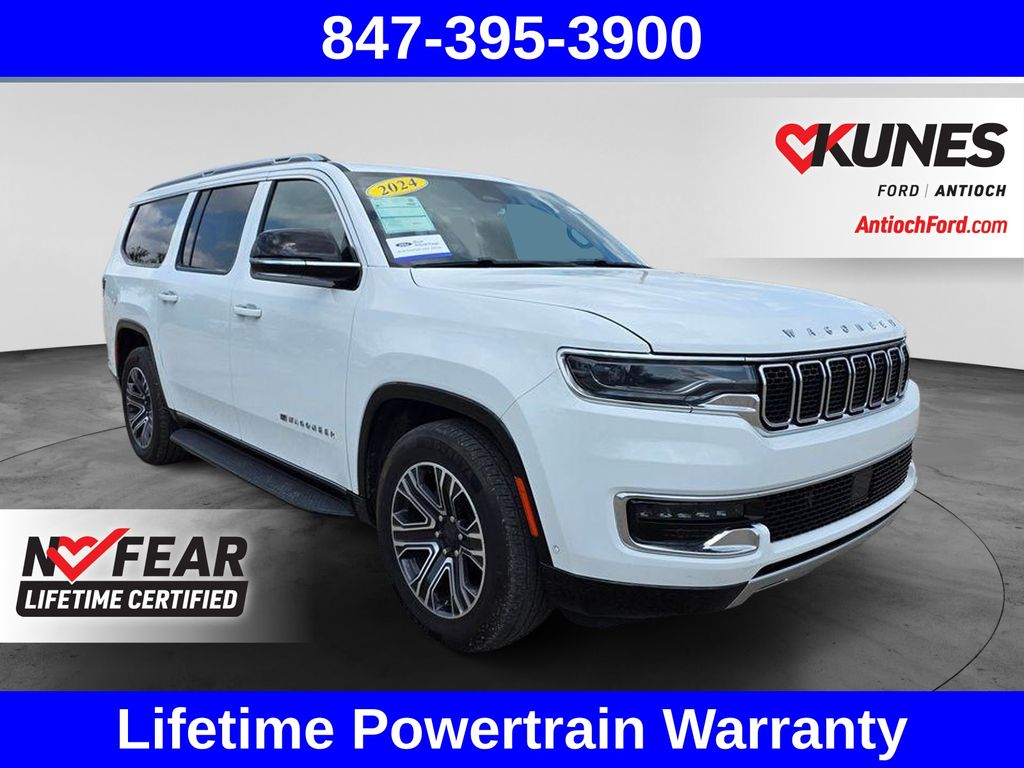 Bright White Clearcoat 2024 Jeep Wagoneer L SUV / Crossover Four-Wheel Drive 8-Speed Automatic