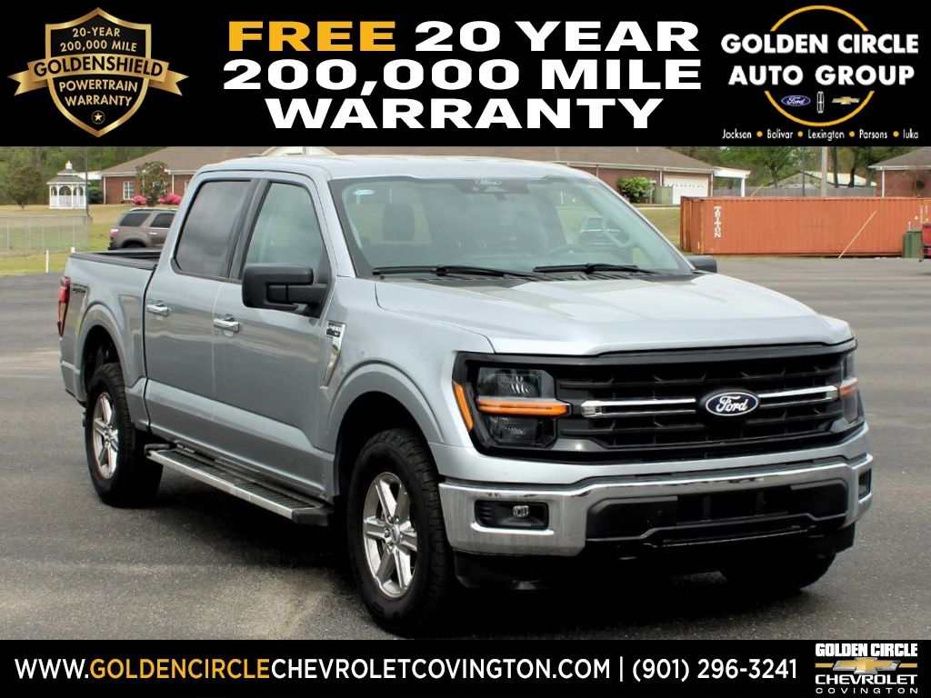 Iconic Silver Metallic 2025 Ford F-150 XLT SuperCrew 4WD Pickup Truck Four-Wheel Drive Automatic