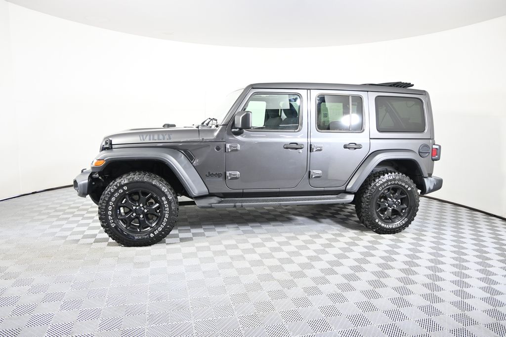 Used 2020 Jeep Wrangler Unlimited Willys with VIN 1C4HJXDM1LW281944 for sale in Forest Lake, Minnesota