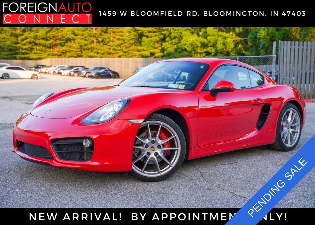 Red 2015 Porsche Cayman Coupe Rear-Wheel Drive 7-Speed Automatic