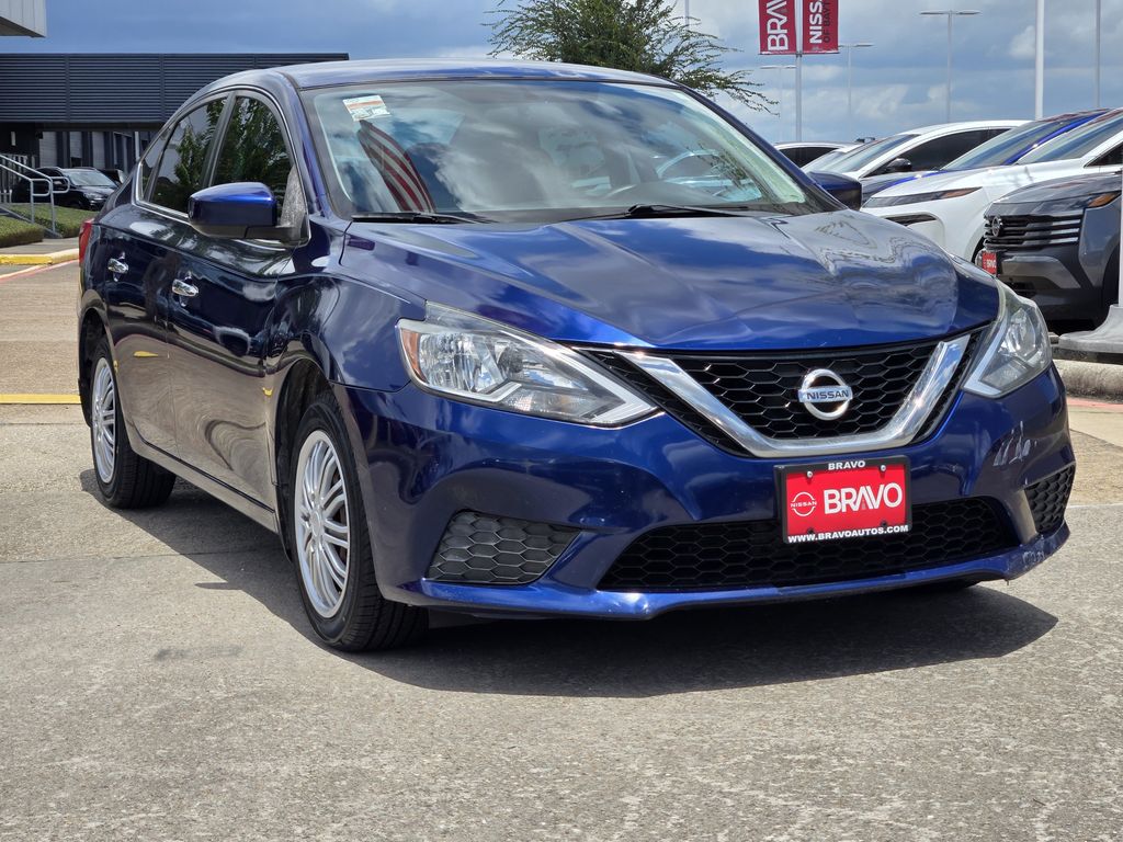 2017 Nissan Sentra S Blue at Durrett Motor Company