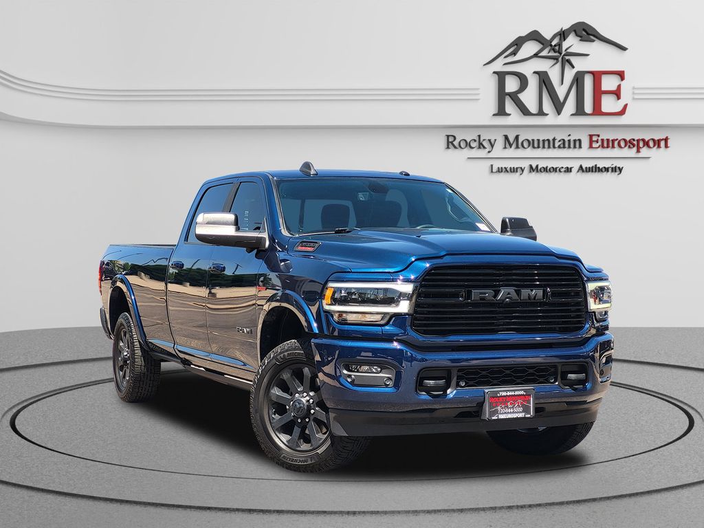 Patriot Blue Pearlcoat 2022 RAM 3500 Pickup Truck Four-Wheel Drive 6-Speed Automatic