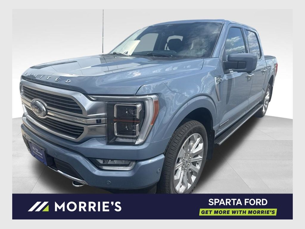 Blue (Azure Gray Metallic) 2023 Ford F-150 Pickup Truck Four-Wheel Drive Automatic