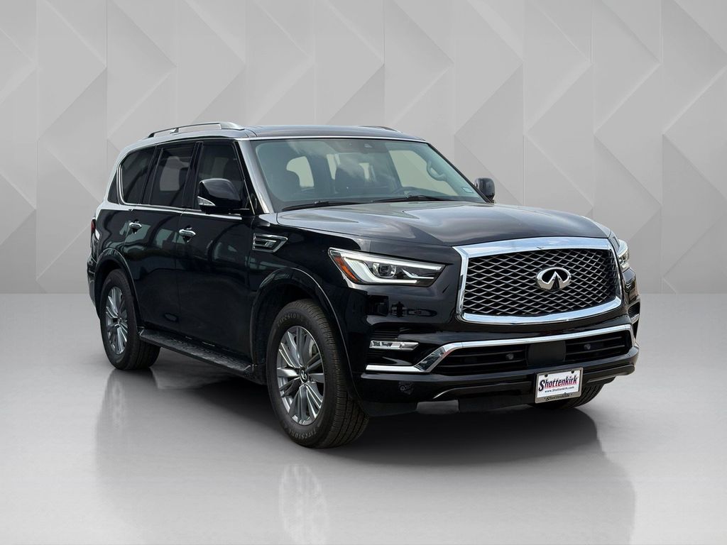 2022 INFINITI QX80 LUXE Black at AutoSavvy Houston Northwest