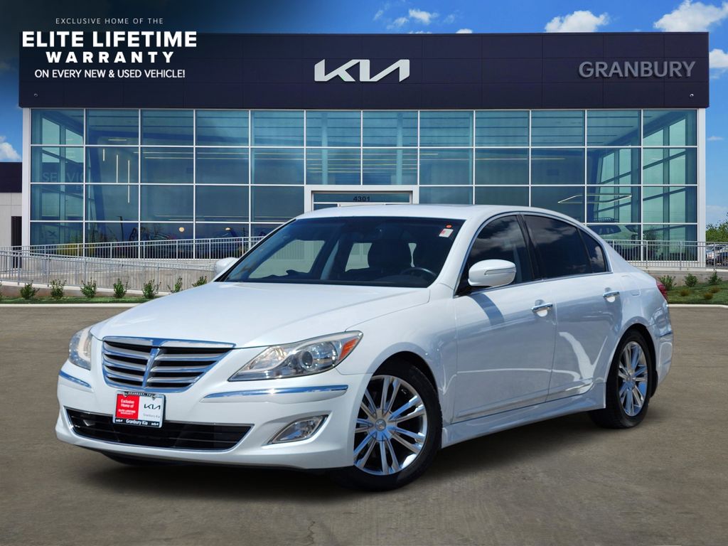 White Satin Pearl 2013 Hyundai Genesis Sedan Rear-Wheel Drive 8-Speed Automatic