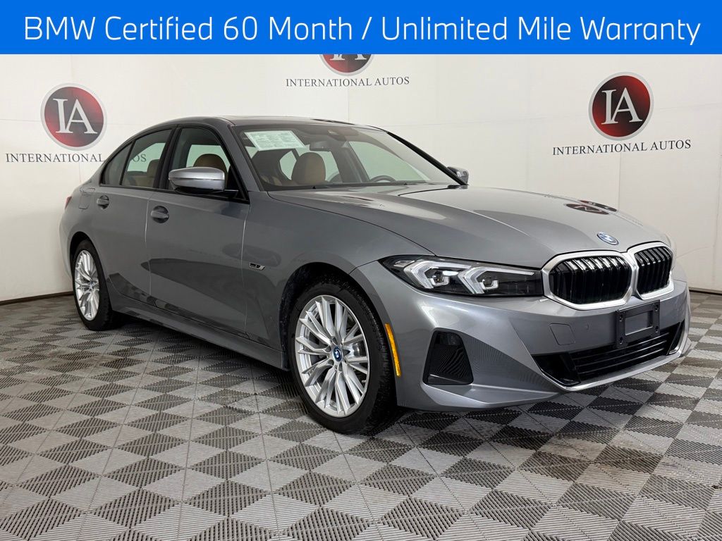 Skyscraper Gray Metallic 2023 BMW 3 Series 330e Hybrid Plug-in xDrive AWD Sedan All-Wheel Drive 8-Speed Automatic