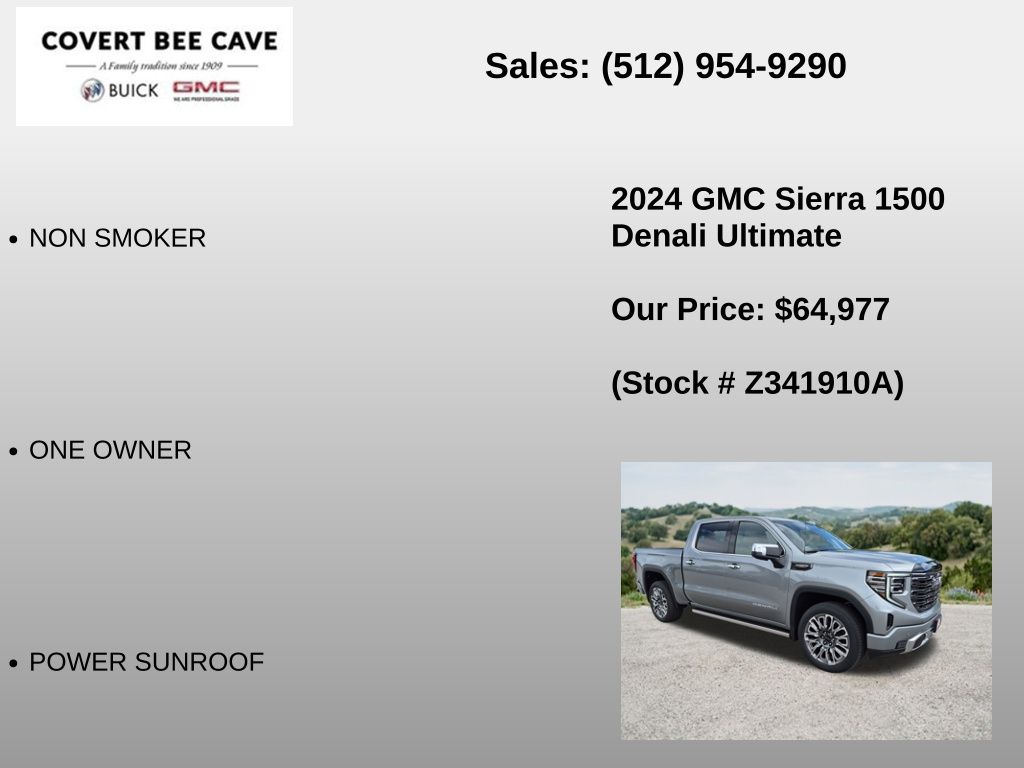 Used Car 2024 Gmc Sierra 1500  Denali Ultimate For Sale Under $70,000 In Austin, Texas