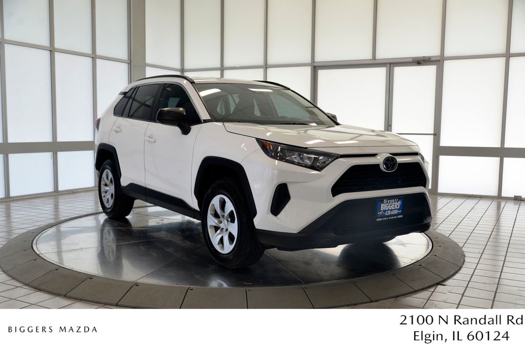 Super White 2019 Toyota RAV4 SUV / Crossover Front-Wheel Drive 8-Speed Automatic
