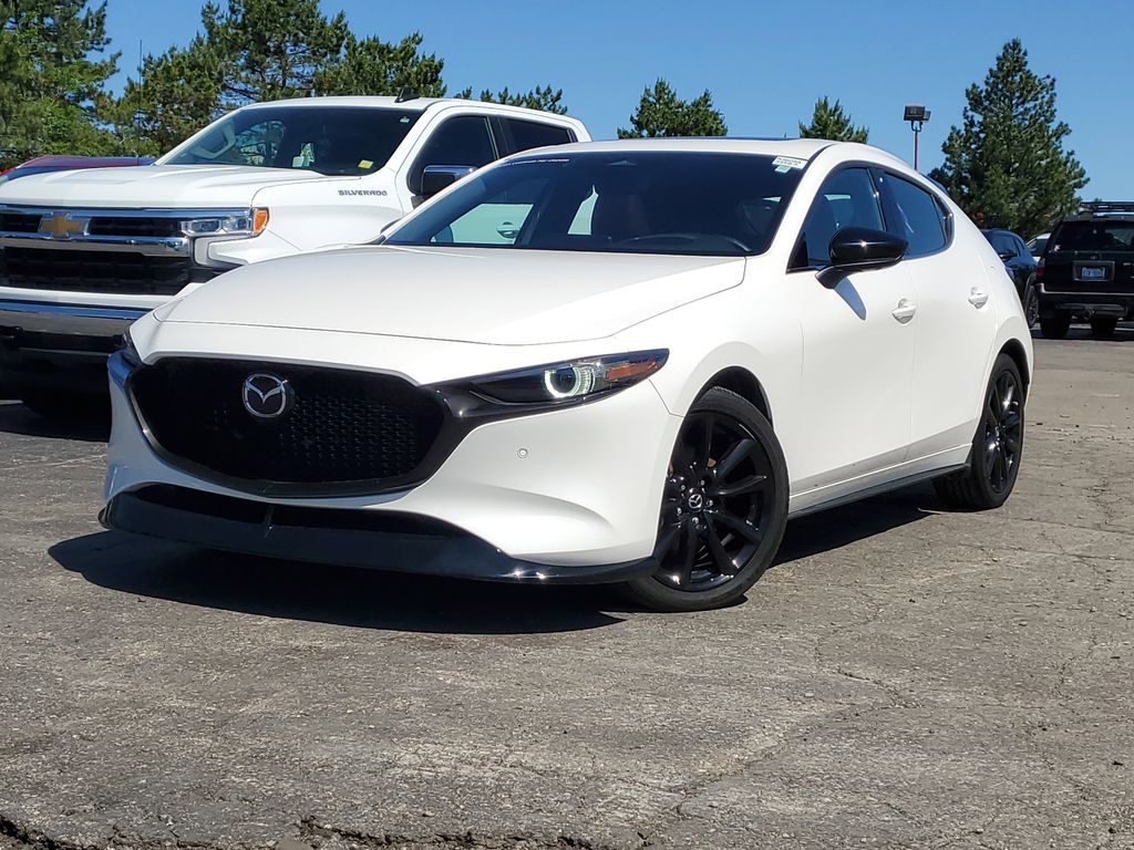 Snowflake White Pearl Mica 2024 Mazda MAZDA3 2.5 Turbo Premium Plus Sedan AWD Sedan All-Wheel Drive 6-Speed Automatic