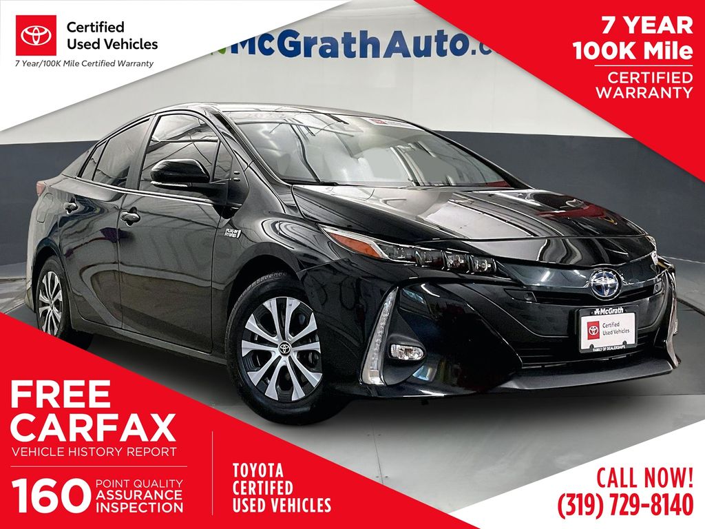 Midnight Black Metallic 2022 Toyota Prius Prime Hatchback Front-Wheel Drive Continuously Variable Transmission