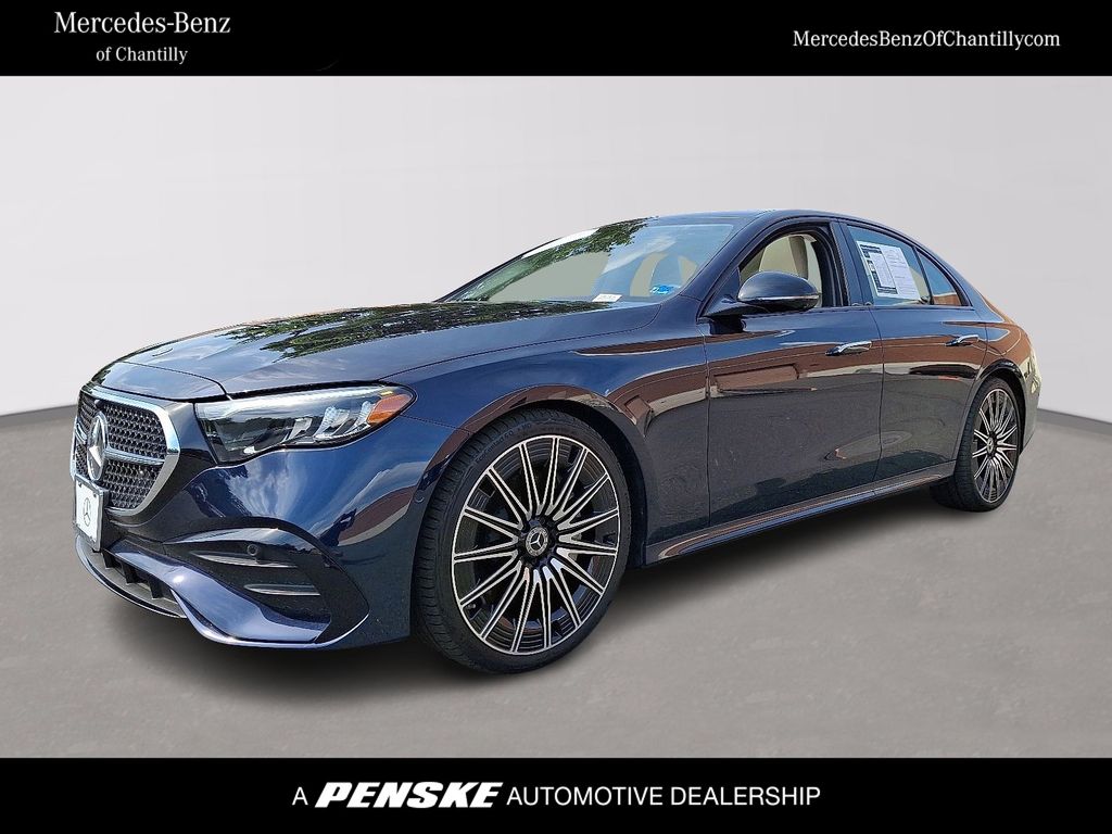 Blue 2026 Mercedes-Benz E-Class Sedan All-Wheel Drive 9-Speed Automatic