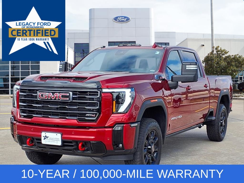Volcanic Red Tintcoat 2026 GMC Sierra 2500HD AT4 Crew Cab 4WD Pickup Truck Four-Wheel Drive Automatic