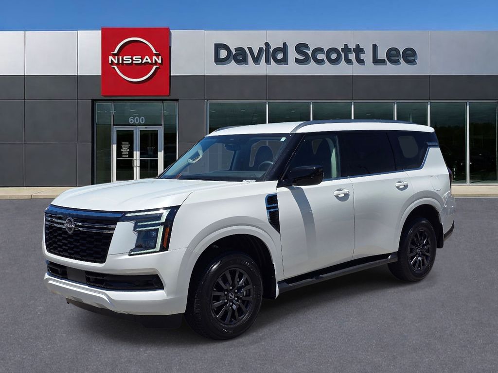 Aspen White Tricoat 2026 Nissan Armada SV RWD SUV / Crossover 4X2 9-Speed Automatic
