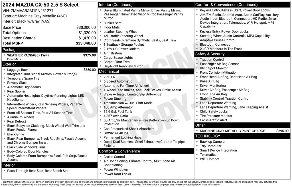 Thumbnail: 2024 Mazda CX-50 - 19