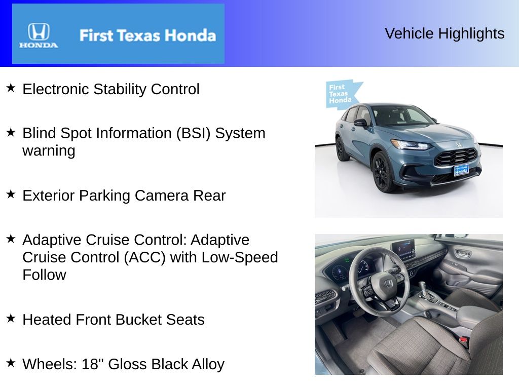 Used Car 2024 Honda Hr-v  Sport For Sale Under $25,000 In Austin, Texas