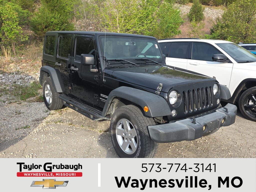 Black Clearcoat 2018 Jeep Wrangler JK Unlimited Sport 4WD SUV / Crossover Four-Wheel Drive 5-Speed Automatic