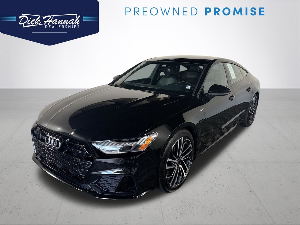Mythos Black Metallic 2024 Audi A7 Sedan All-Wheel Drive 7-Speed Automatic
