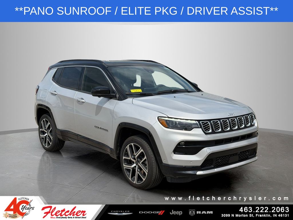 Silver Zynith Metallic Clearcoat 2025 Jeep Compass SUV / Crossover Four-Wheel Drive 8-Speed Automatic