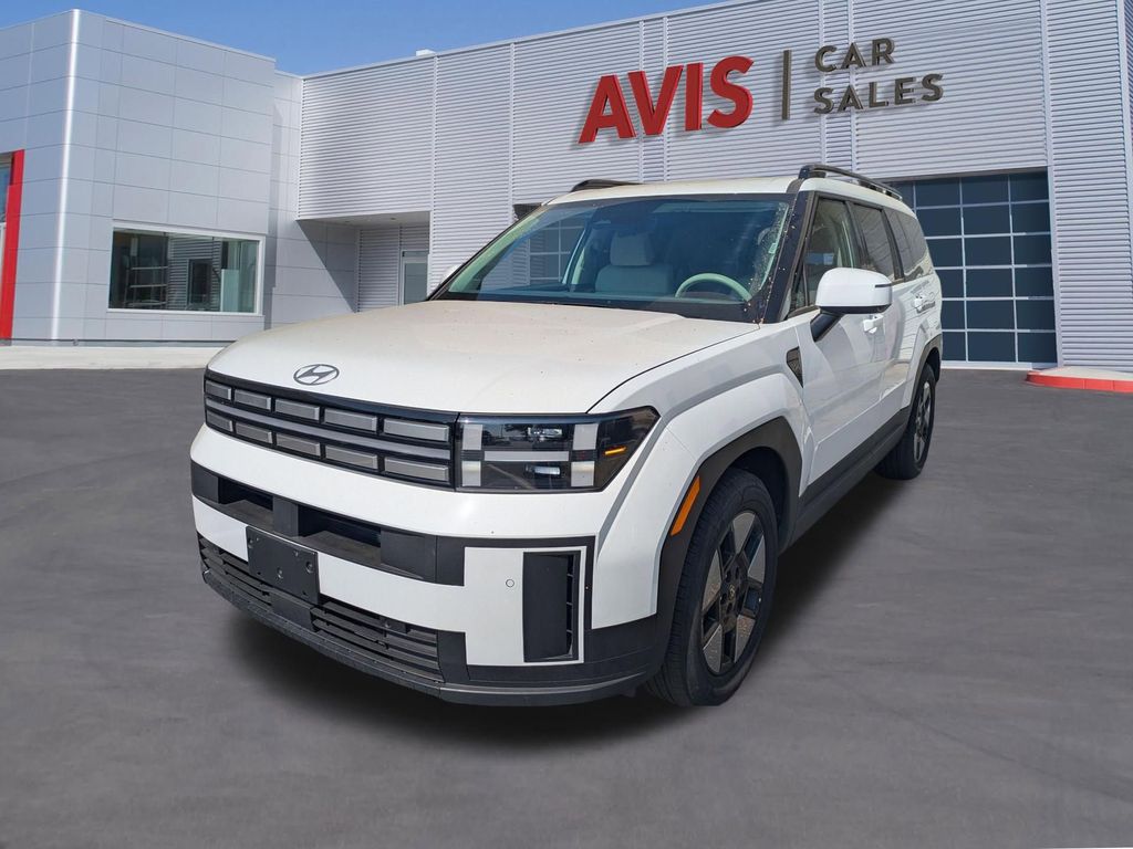 Serenity White 2025 Hyundai Santa Fe Hybrid SEL AWD SUV / Crossover All-Wheel Drive 6-Speed Automatic
