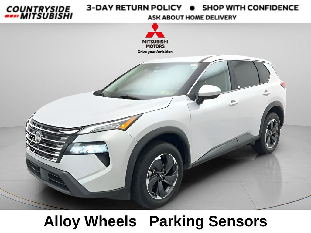 Brilliant Silver Metallic 2025 Nissan Rogue SV AWD SUV / Crossover All-Wheel Drive Continuously Variable Transmission
