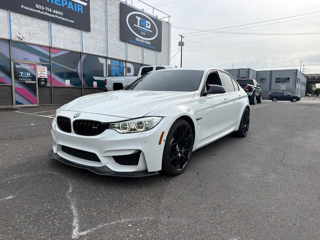 Alpine White 2017 BMW M3 Sedan Rear-Wheel Drive 6-Speed Manual