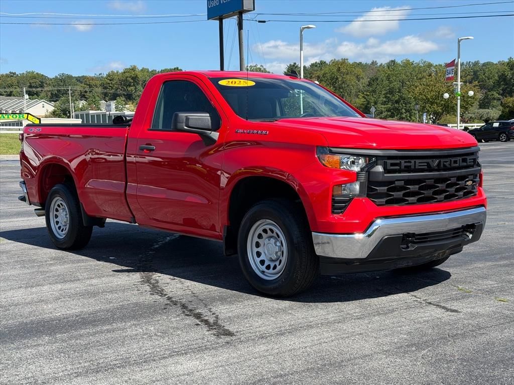 Red Hot 2025 Chevrolet Silverado 1500 Pickup Truck Four-Wheel Drive Automatic