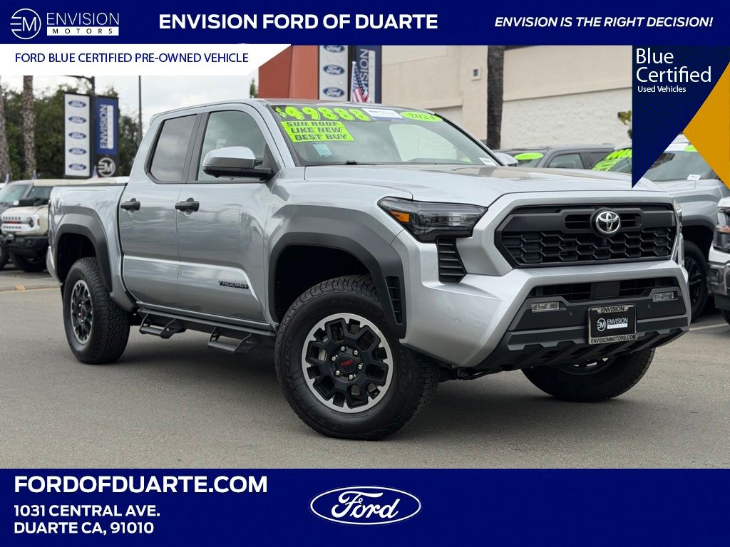 Celestial Silver Metallic 2024 Toyota Tacoma Pickup Truck Four-Wheel Drive 8-Speed Automatic