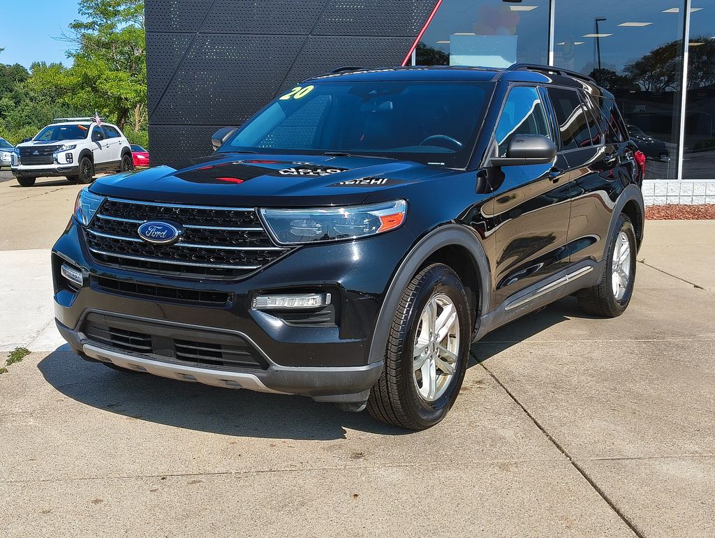 Black Metallic 2020 Ford Explorer SUV / Crossover All-Wheel Drive Automatic