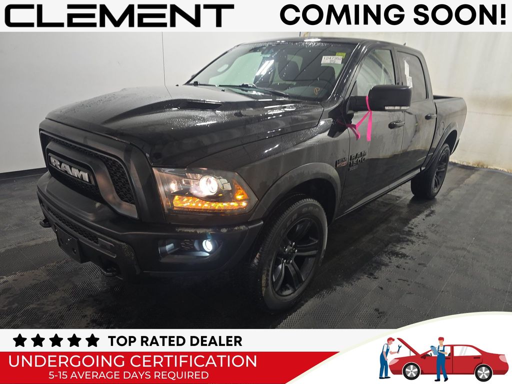Diamond Black Crystal Pearlcoat 2022 RAM 1500 Classic Warlock Crew Cab 4WD Pickup Truck Four-Wheel Drive 8-Speed Automatic