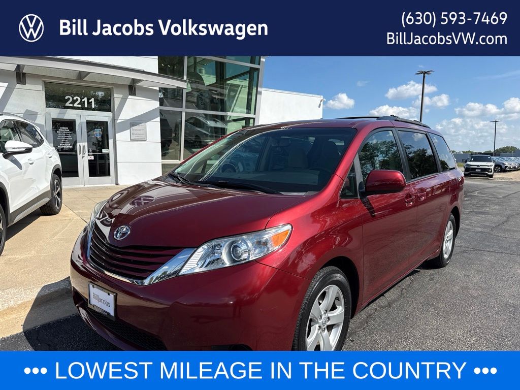 Red (Burgundy) 2017 Toyota Sienna Minivan  8-Speed Automatic