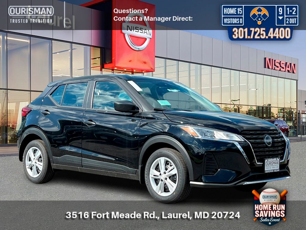 Super Black 2025 Nissan Kicks Play S FWD SUV / Crossover Front-Wheel Drive Continuously Variable Transmission