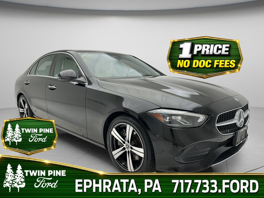 Black 2025 Mercedes-Benz C-Class Sedan All-Wheel Drive Automatic