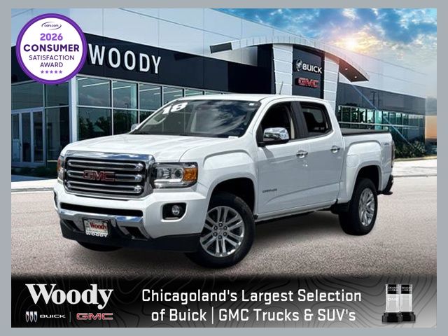 Summit White 2018 GMC Canyon Pickup Truck Four-Wheel Drive 8-Speed Automatic