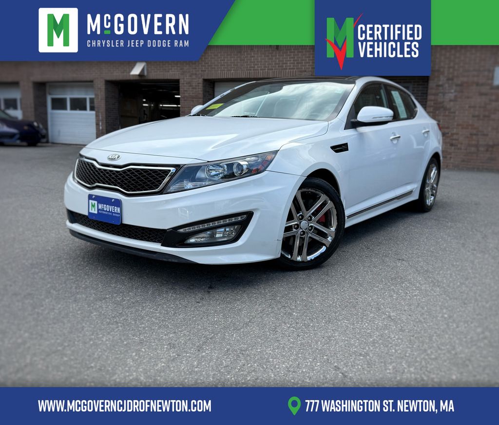 Snow White Pearl 2013 Kia Optima Sedan Front-Wheel Drive 6-Speed Automatic