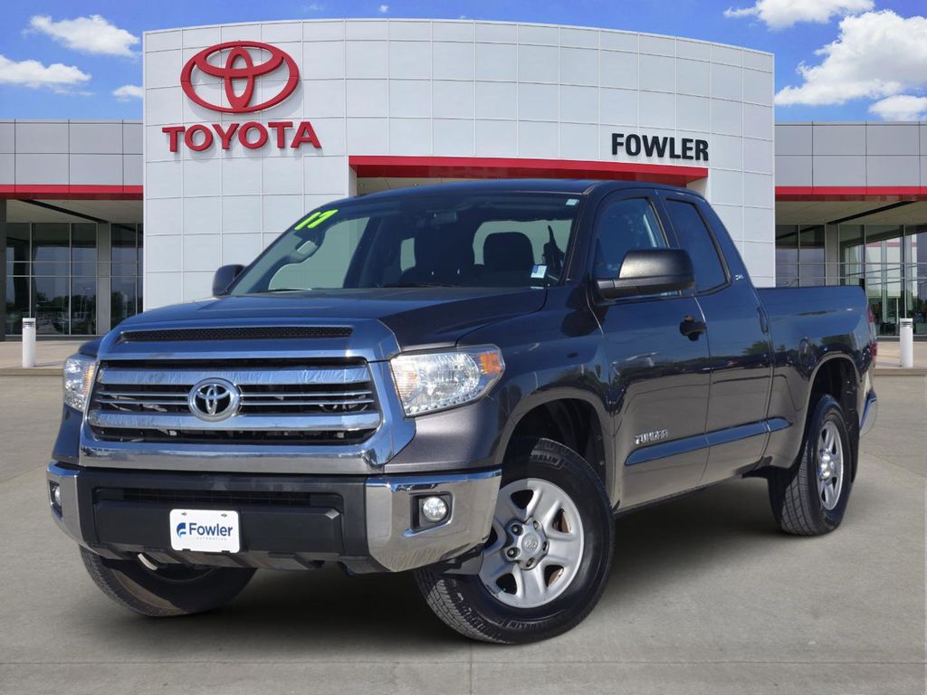 Magnetic Gray Metallic 2017 Toyota Tundra SR5 Double Cab 4.6L Pickup Truck 4X2 6-Speed Automatic Overdrive