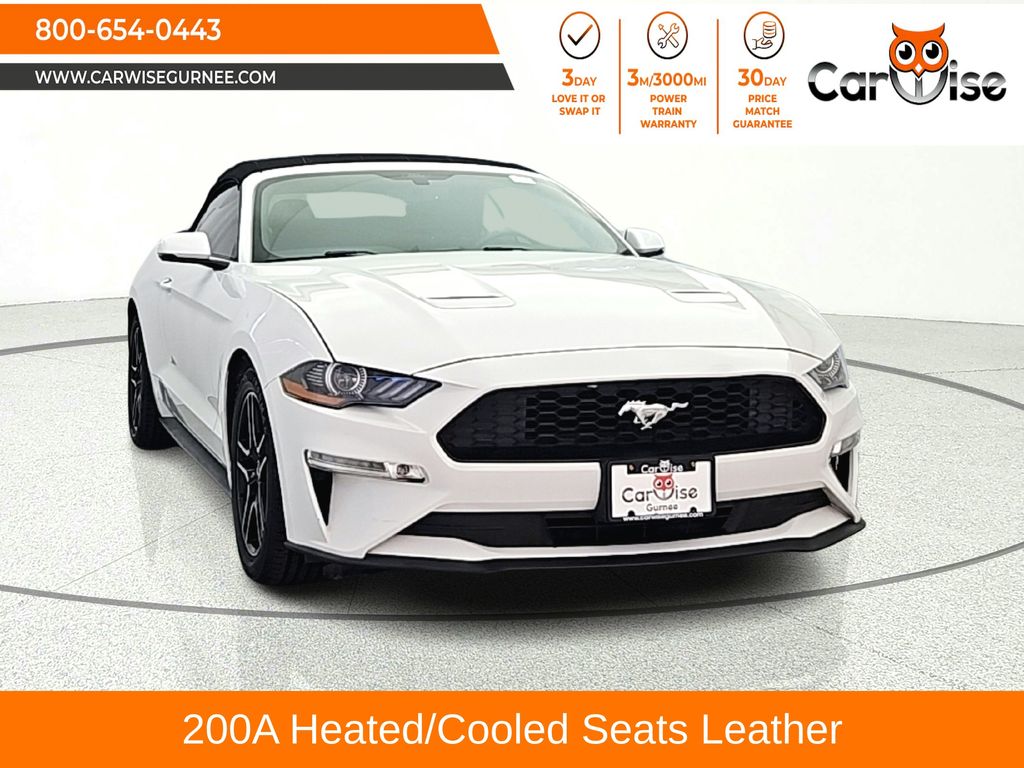 Oxford White 2019 Ford Mustang Convertible Rear-Wheel Drive Automatic