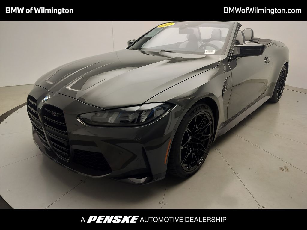 Dravit Gray Metallic 2025 BMW M4 Convertible All-Wheel Drive 8-Speed Automatic