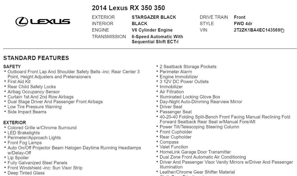 2014 Lexus RX 350 20