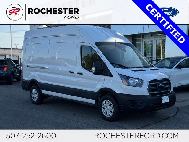Oxford White 2022 Ford E-Transit 350 High Roof LB RWD Van Rear-Wheel Drive Automatic
