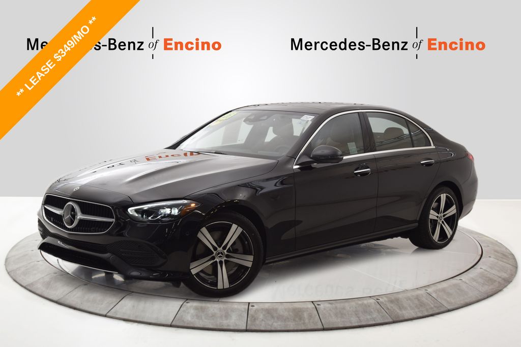 Obsidian Black Metallic 2026 Mercedes-Benz C-Class C 300 4MATIC Sedan All-Wheel Drive 9-Speed Automatic