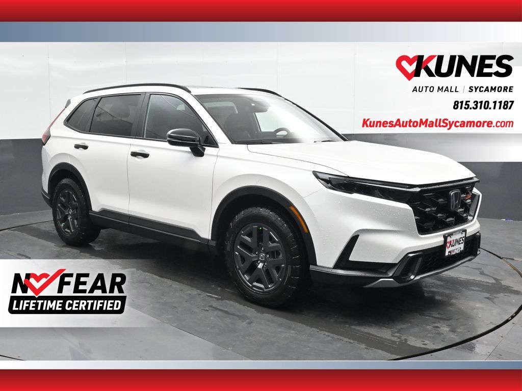 Platinum White Pearl 2026 Honda CR-V Hybrid TrailSport AWD SUV / Crossover All-Wheel Drive Continuously Variable Transmission