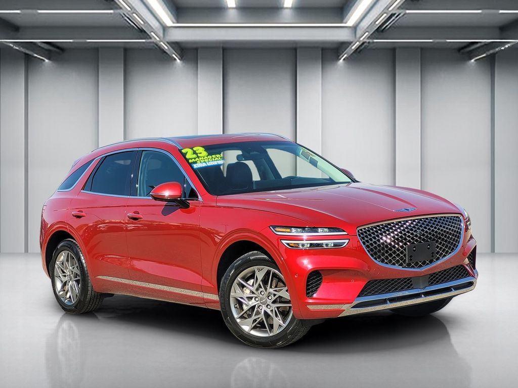 Red 2023 Genesis GV70 2.5T AWD SUV / Crossover All-Wheel Drive 8-Speed Automatic