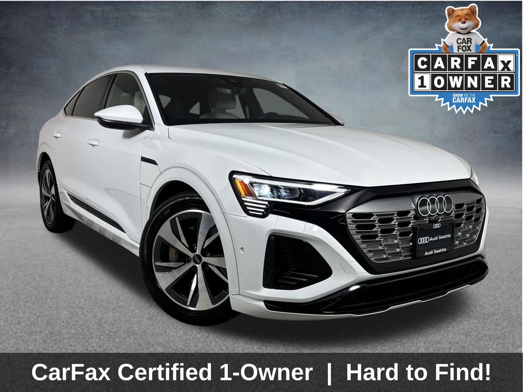 Glacier White Metallic 2024 Audi Q8 e-tron Sportback quattro Premium Plus S line AWD Sedan All-Wheel Drive Automatic