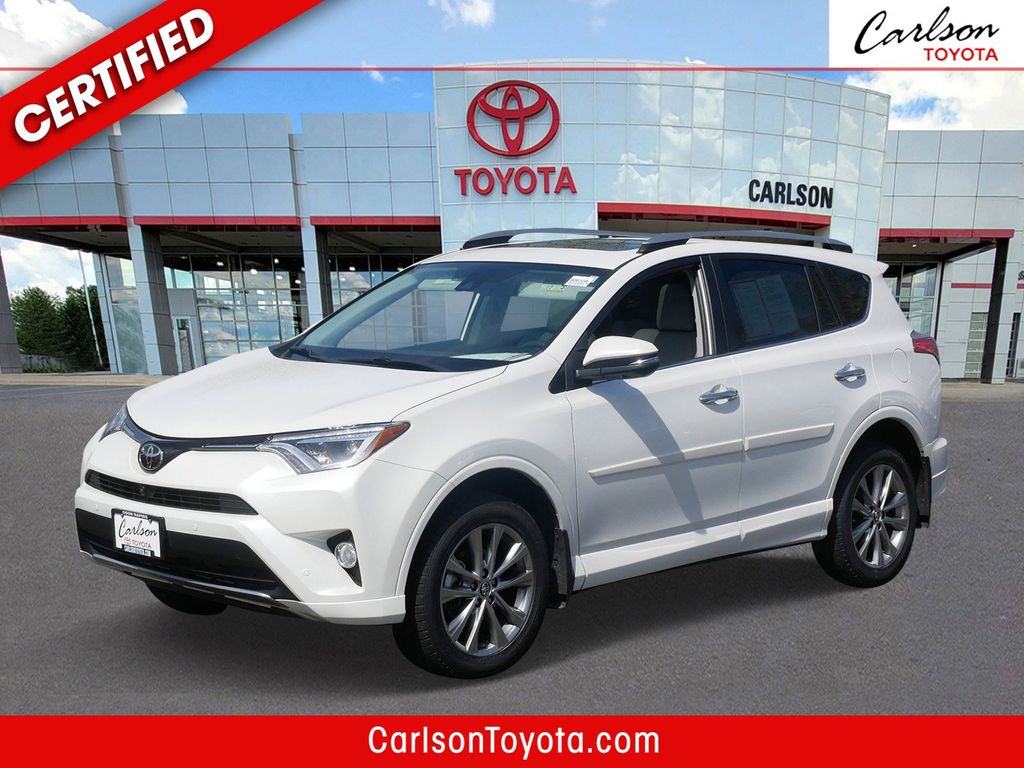 White (Blizzard Pearl) 2017 Toyota RAV4 Platinum AWD SUV / Crossover All-Wheel Drive 6-Speed Automatic
