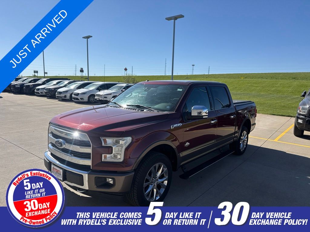 Gray 2017 Ford F-150 King Ranch SuperCrew 4WD Pickup Truck Four-Wheel Drive 6-Speed Automatic