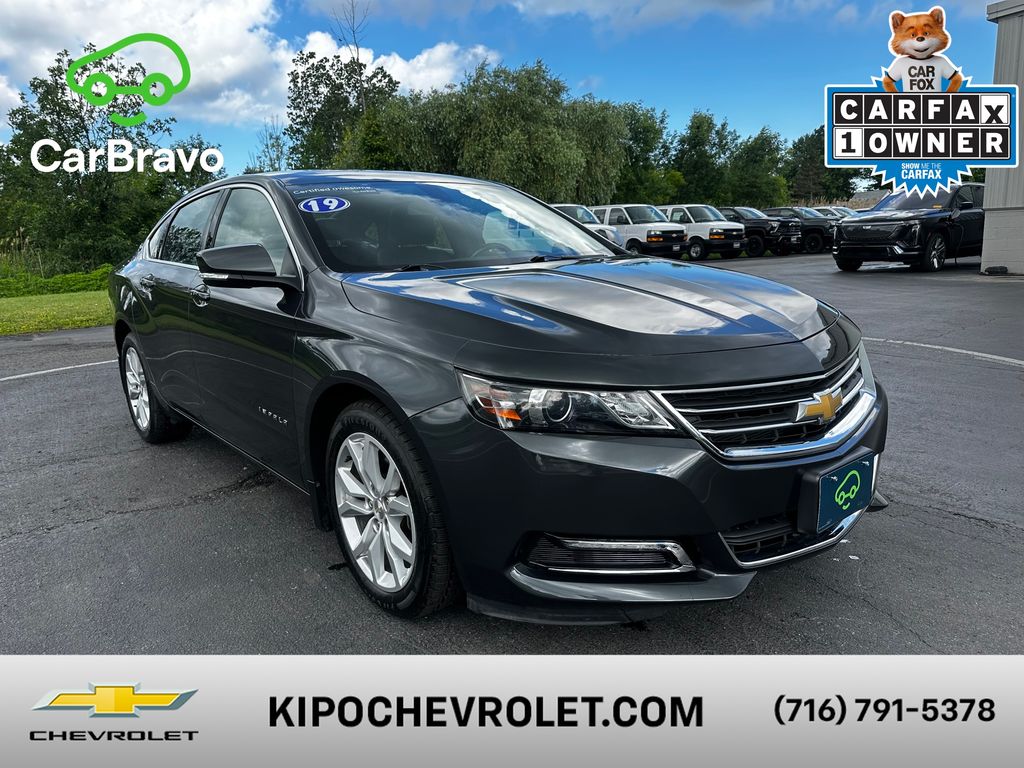 Nightfall Gray Metallic 2019 Chevrolet Impala Sedan Front-Wheel Drive 6-Speed Automatic Overdrive