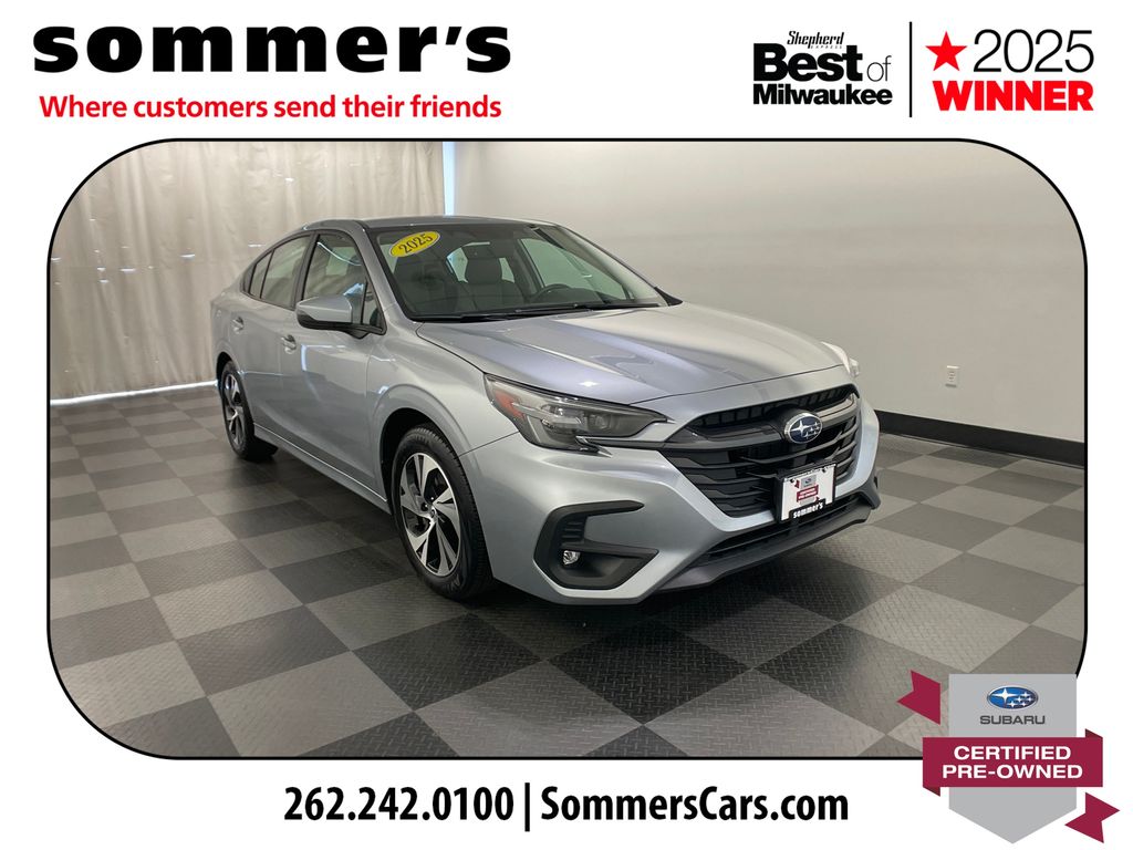 Ice Silver Metallic 2025 Subaru Legacy Sedan All-Wheel Drive Continuously Variable Transmission